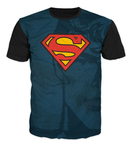 Camiseta Ilustrada De Superman Superhéroes Acero Comics 