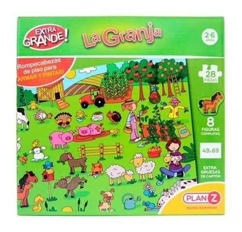 Imagen 1 de 3 de Puzzle Rompecabezas Infantil La Granja 28 Piezas - Playking