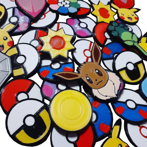 8 Pines De Pokémon Anime Medallas Kanto