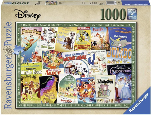 Rompecabezas Disney Posters Vintage Ravensburger N U E V O