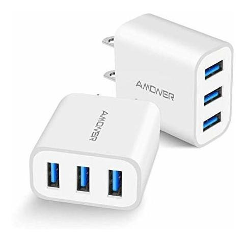 Pared Amoner Actualizado 2 15 3 Puerto Usb Plug Cube Para 8