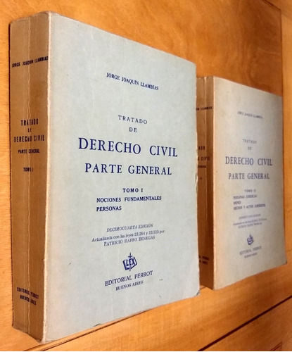 Tratado De Derecho Civil 2 Tomos - Llambias - Perrot - 1991