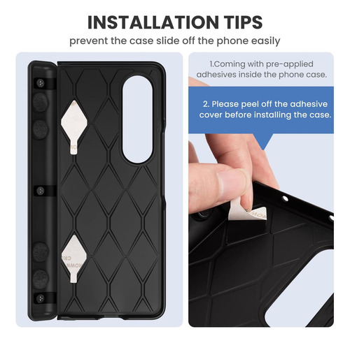 Ruky Para Samsung Galaxy Z Fold 4 Funda Con Protección De De