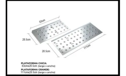 Plataforma Tablón P/escalera Extensible 4x4 (x2 Unidades)