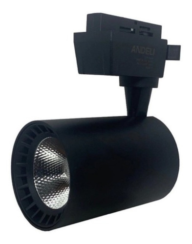 Imagem 3 de 4 de Spot Para Trilho Eletrificado Preto 10w Branco Quente 3000k