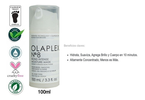 Olaplex Nº8 Mascara Bond Intense Moisyture 100ml Capilar