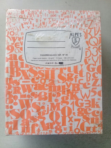 Cuaderno Cuadriculado (paquete De 12 Unidades)