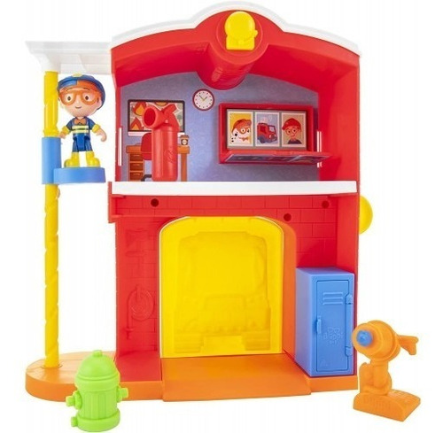 Playset Blippi Estacion De Bomberos + Muñeco Con Sonido