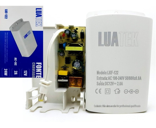 Fonte De Alimentação P/ Camera Fita Led 12v /2a /24w Lkf122 