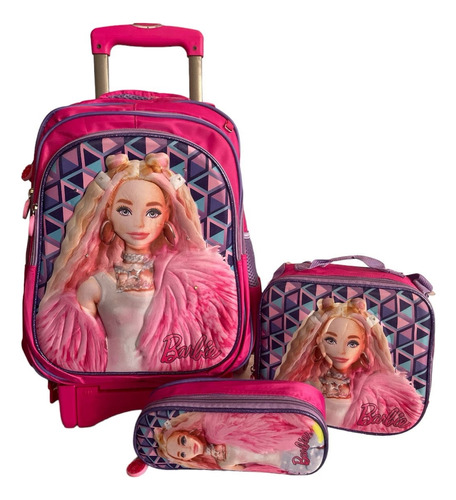 Mochila Combo 3 Piezas De Primaria De Barbie (Reacondicionado)