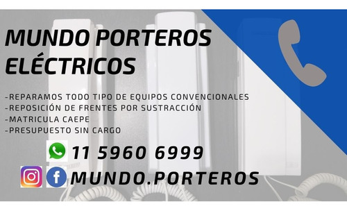 Servicio Técnico Porteros Eléctricos Reparación Instalación