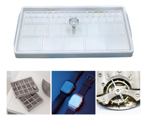Caja De Almacenamiento De Piezas De Reloj Utilice Una Caja