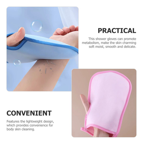 Guantes Exfoliantes Para Baño, Uso En El Baño, 4 Unidades