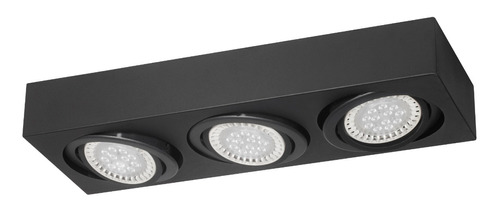 Aplique Plafon Techo Cardánico  Ar111 Box 3 Luces Apto Led