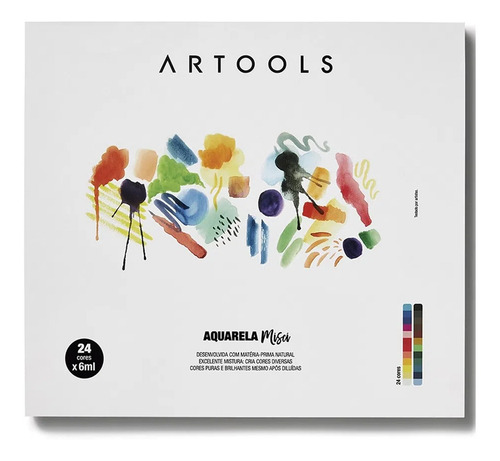 Aquarela Artools Misci 24 Cores Com 6ml - 610627
