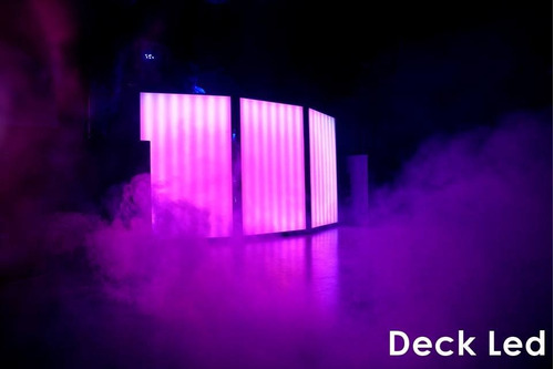Imagen 3 de 10 de Cabina Dj Pixel Led En Vivo (2.00m X 1.00m)-deck Led Quilmes