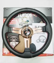 Comprar Volante Deportivo Piel Costura Roja Tunix 34cm Auto-camionet
