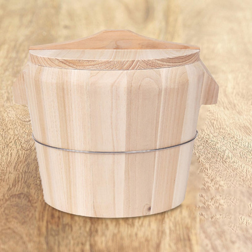 Cubo De Arroz Humeante De Madera, Recipiente Diámetro 21cm