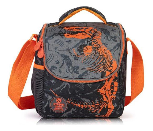 Lonchera Xtrem Break Lunch Dino Skull Color Naranja