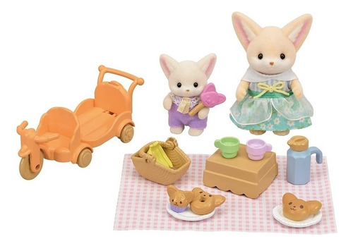 Ternurines Calico Critters Picnic Zorros Hermana Fennec Bebe