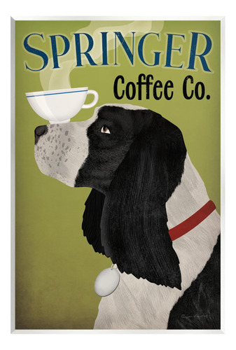 Stupell Industries Springer Coffee Anuncio De Placa De Pared