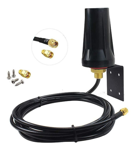 5dbi Antena Exterior Impermeable 4g Lte Con Conector Sm...