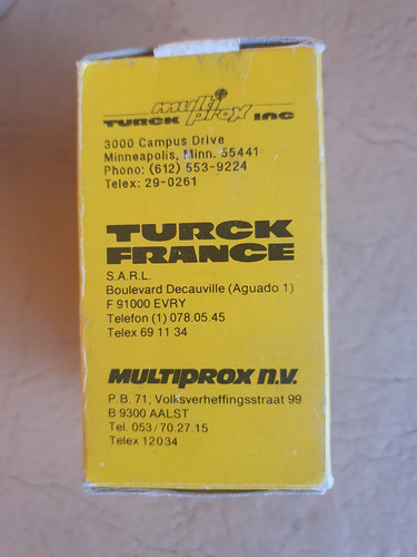 Sensor Turck Bc20-k40sr-fz3x2 Capacitivo Sensor-usa