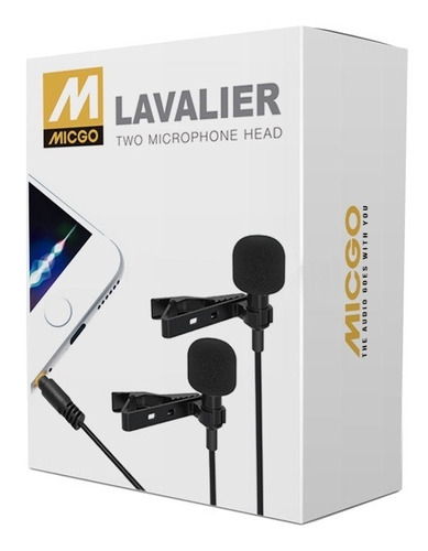 Micrófono Dual Para Celular Y Dslr - Micgo Lavalier