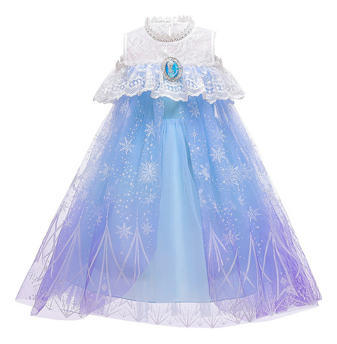 T Frozen Cos Niñas Vestidos De Princesa De Encaje