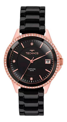 Relógio Feminino Technos Analógico Em Aço Inoxidável Preto