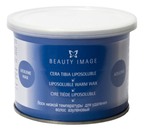 Bote Cera Tibia Azuleno 400g Beauty Image Profesional