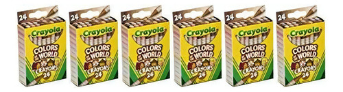 6 jogos de 24pz Crayola Colors Of The World Skin Tone
