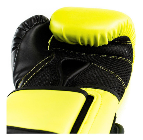 Guantes De Box Powerlock 2 Tr Hook & Loop Am Neon / Negro