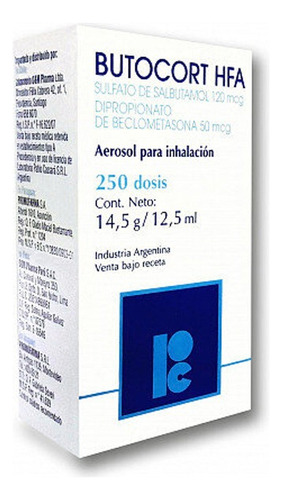 Butocort® Hfa Aerosol | Inhalador 250 Dosis