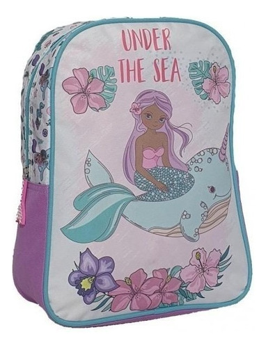 Mochila Under The Sea 13 PuLG Escolar Jardín Primaria Niños 