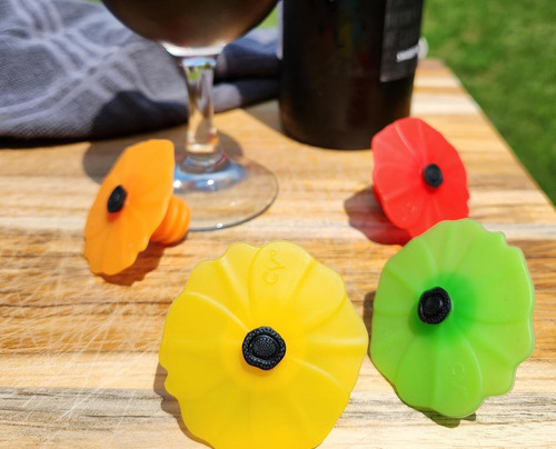 Juego De Tapón De Botella De Vino Poppy Poppy Poppy Poppy