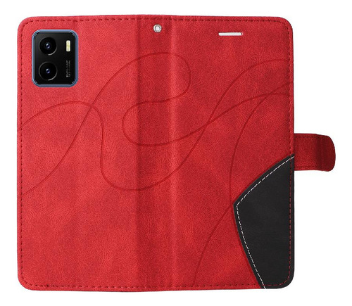 Caso For Vivo Y15s Teléfono Caso Flip Folio Libro Con