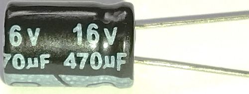 Capacitor Eletrolítico 470uf X 16v 105° 20 Pçs Frete Grátis