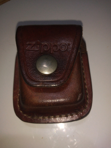 Estuche Funda Encendedor Zippo Cuero Marrón - Usa (Usado)