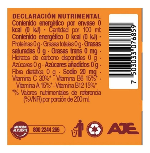 Bebida Naranjada Cifrut 12 Piezas De 300 Ml Cifrut