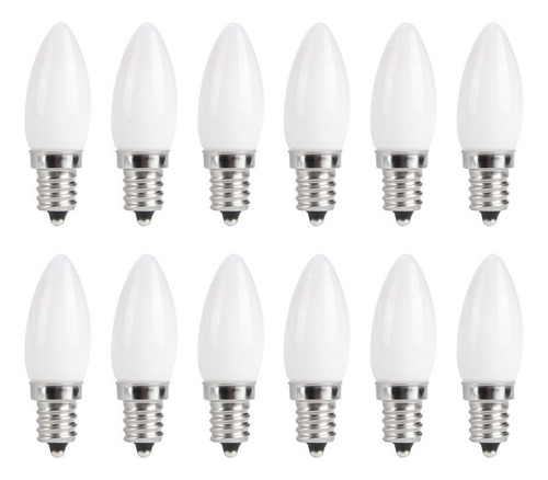 10 Bombillas Mini E12 Led Para Candelabros De 1,5 W Ac 230 V