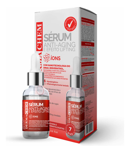 Sérum Antiage Con Efecto Lifting, Antiarrugas Hipoalergénico