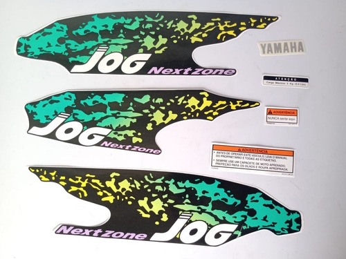 Jogo De Faixas Yamaha Jog 1995/1996 Preta Lbm