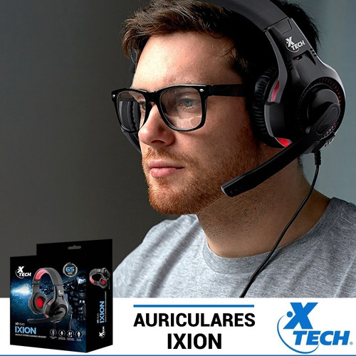 Imagen 3 de 10 de Auriculares Gamer Xtech Ixion Microfono Gaming Pc Notebook