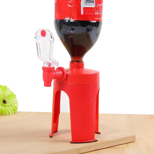 Dispensador De Refresco Despachador De Botella Agua Refill Rojo