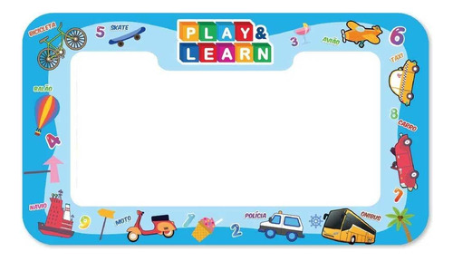 Tapete Mágico Acqua Playlearn Transportes Multikids Br1746