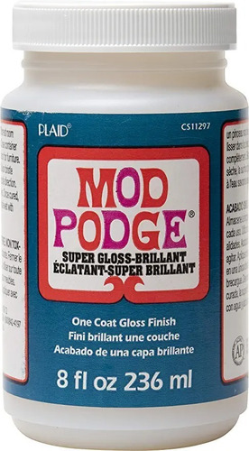Mod Podge Cs11297 - Brillo Super Grueso 8 Onzas, Color Blanc