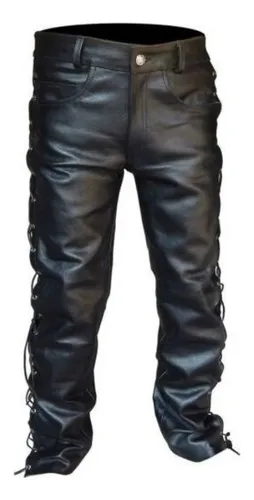 Pantalon cuero moto hombre hotsell