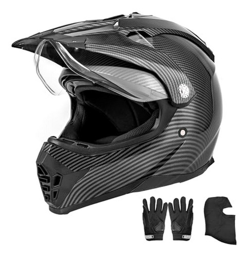 Casco Todo Terreno Compatible Con Motocicletas Dual Sport.