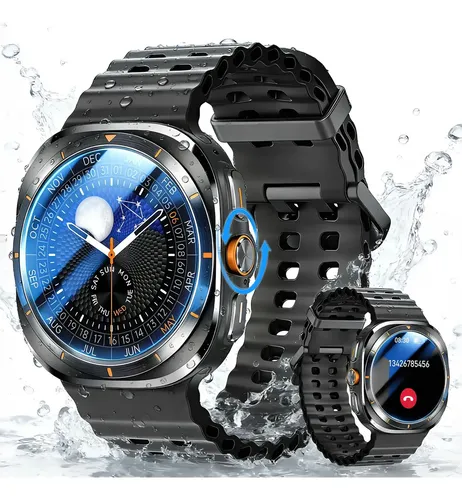 Relógio Inteligente Smartwatch Chamadas Bluetooth Novante Ultra Moda Digital Feminino Preto Masculino Esportivo Agua... Relógio Inteligente Fashion Elite